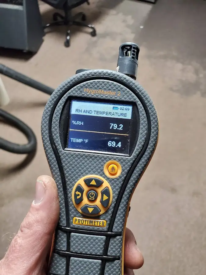Moisture meter humidity assessment for Fire & Smoke Damage Restoration in Alden